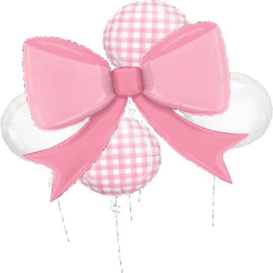 Bow 5-Piece Foil Balloon Bouquet